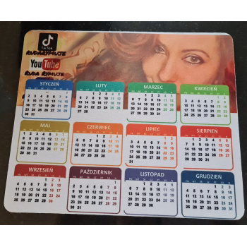 Podkładka pod mysz z kalendarzem - Ruda